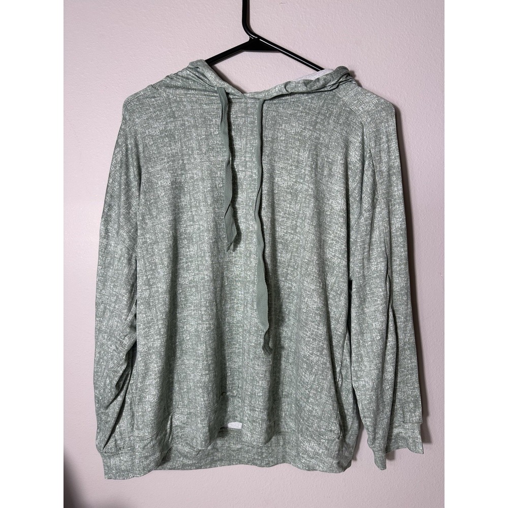 Jaclyn Intimates Pajama Long Sleeve Hood Green Medium Soft Comfy